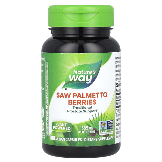 Nature's Way, Saw Palmetto Berries, 585 mg, 100 Vegan Capsules - Image 1