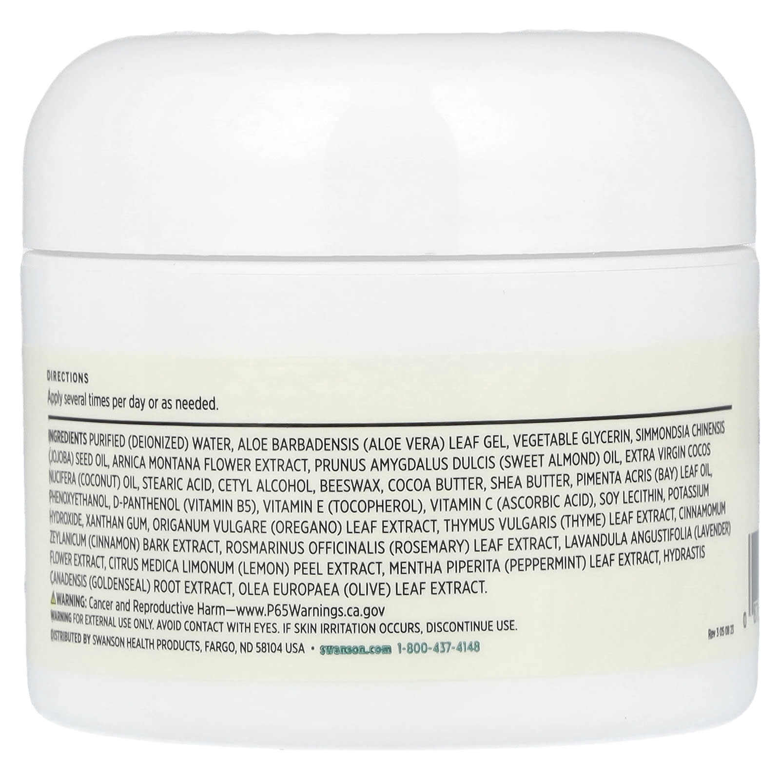 Swanson, Intensive Hand & Foot Therapy Cream, 2 fl oz (59 ml) - Image 2