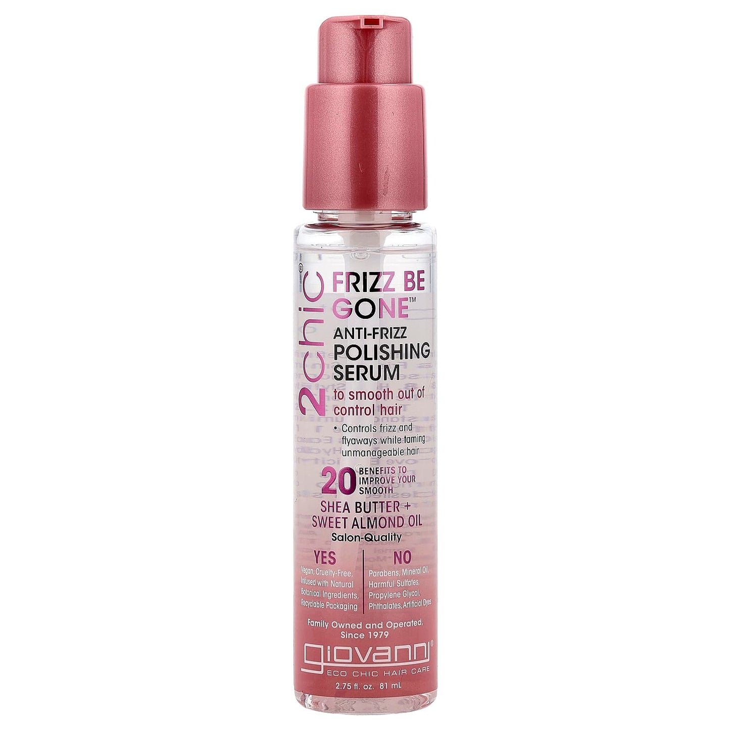 Giovanni Frizz Be Gone Anti-Frizz Serum for Smooth, Frizz-Free Hair - Image 1