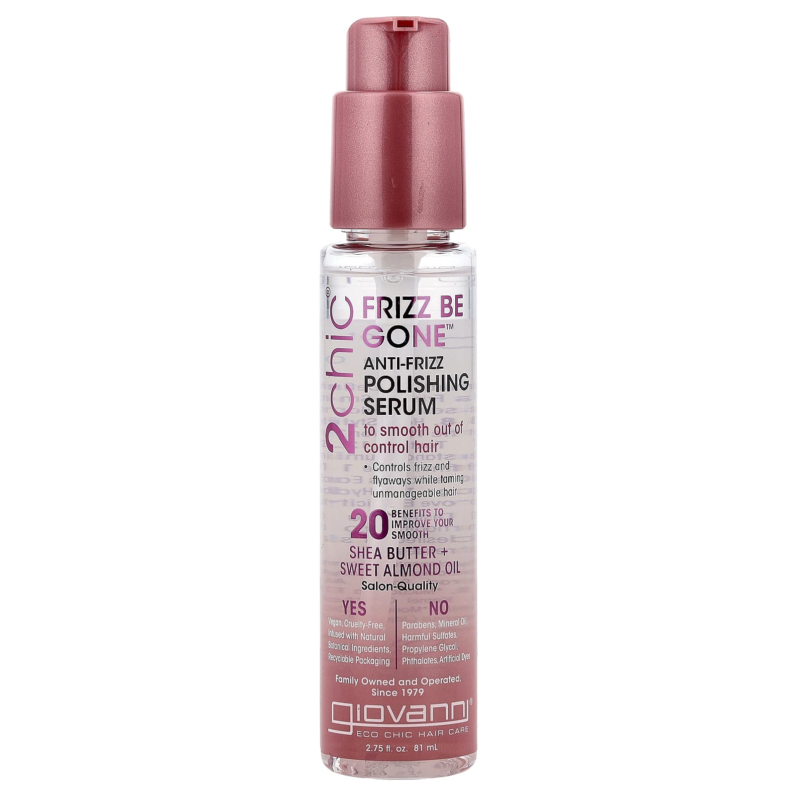 Giovanni Frizz Be Gone Anti-Frizz Serum for Smooth, Frizz-Free Hair - Image 1