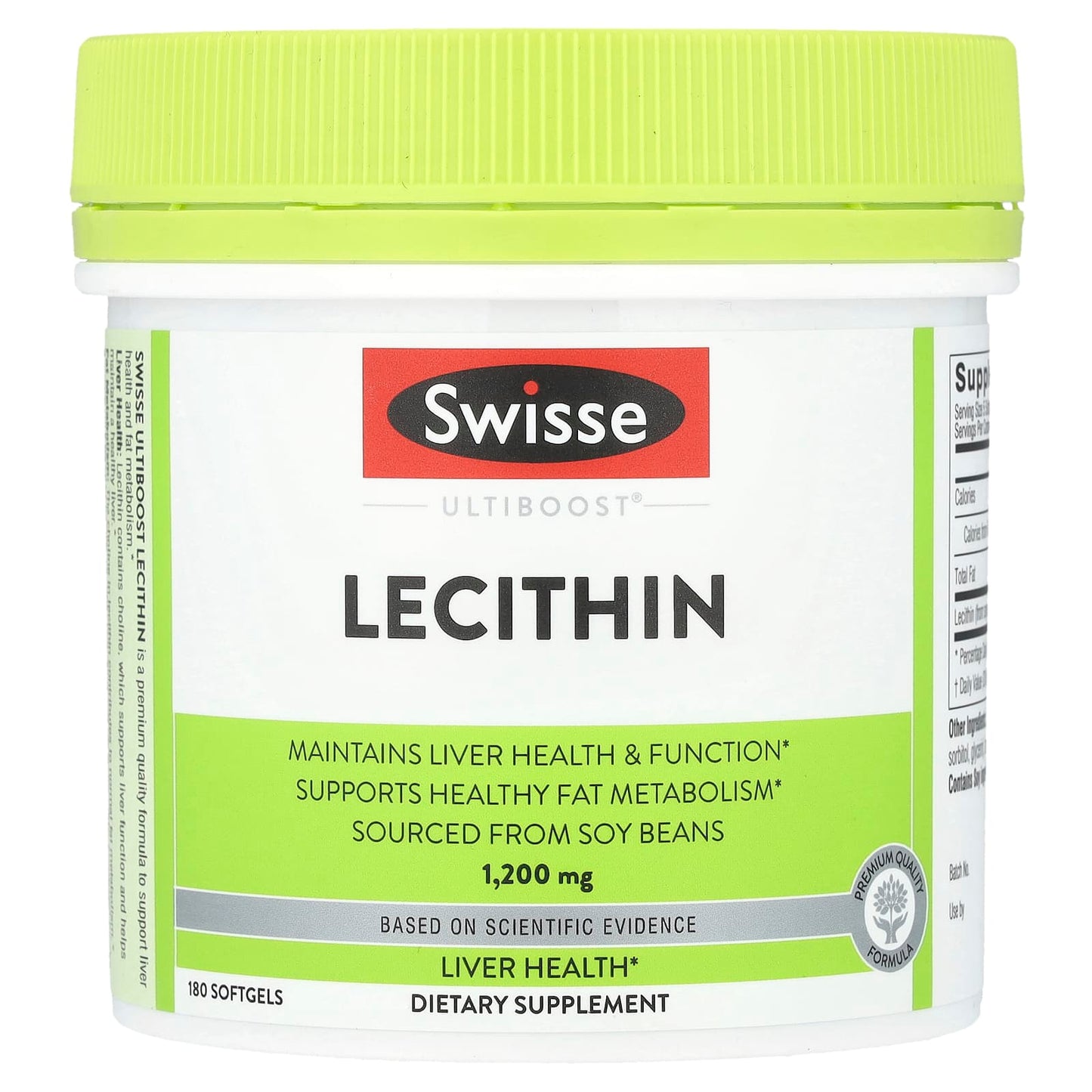 Swisse, Ultiboost®, Lecithin, 1,200 mg, 180 Capsules - Image 1