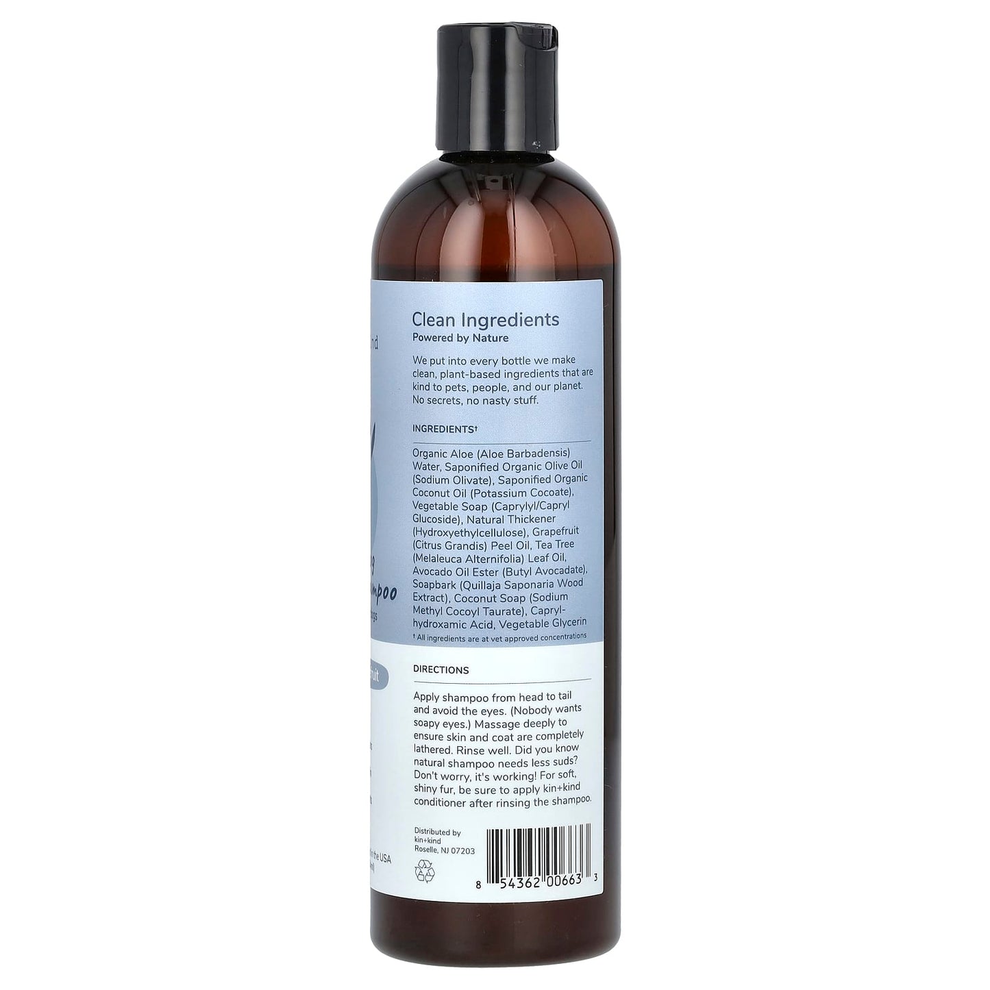 Kin+Kind, Itchy Dog Natural Shampoo With Avocado, For Dogs, Tea Tree + Grapefruit, 12 fl oz (354 ml) - Image 2