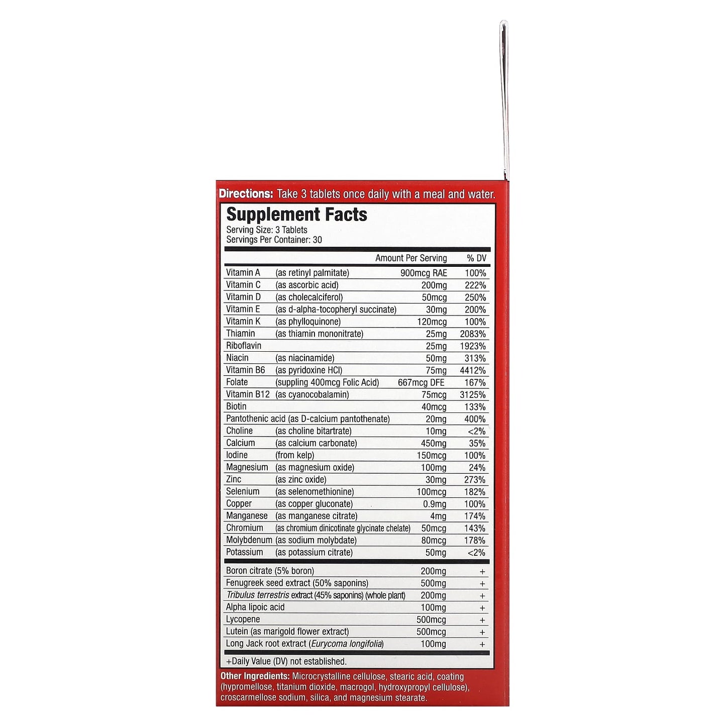MuscleMeds, Vitamin T, Testosterone Boosting Multi-Vitamin For Men, 90 Tablets - Image 2