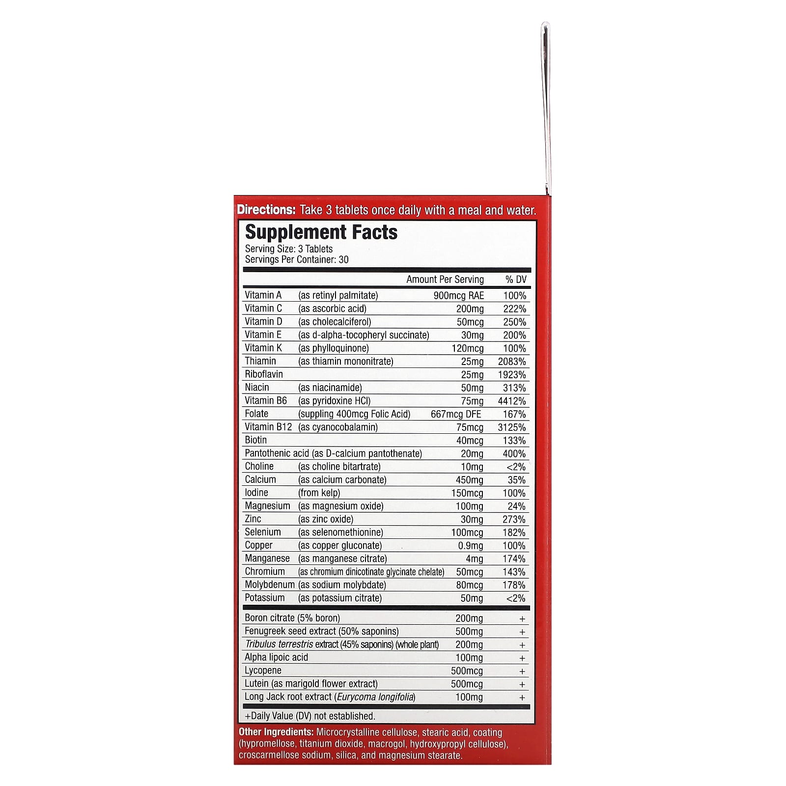 MuscleMeds, Vitamin T, Testosterone Boosting Multi-Vitamin For Men, 90 Tablets - Image 2