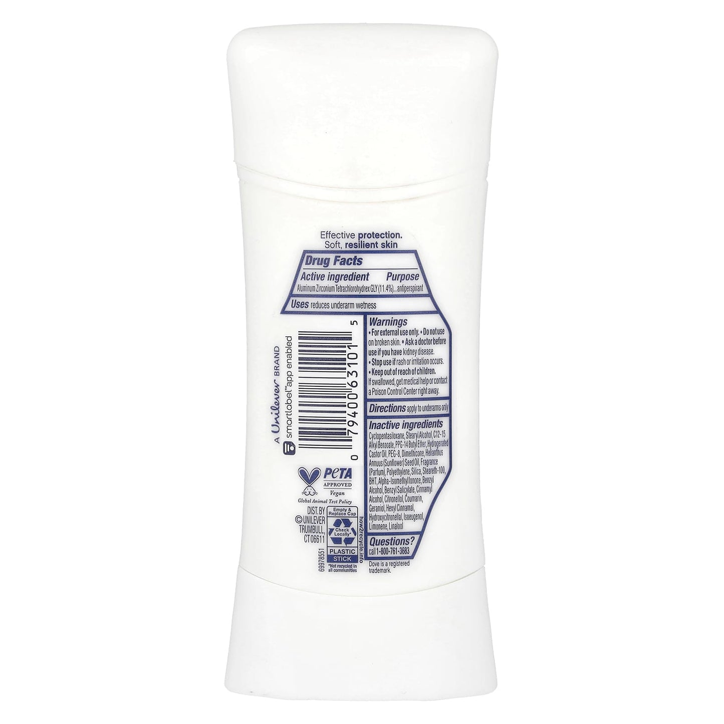 Dove Advanced Care Invisible Deodorant, Sheer Fresh, 2.6 oz, Cruelty-Free - Image 2