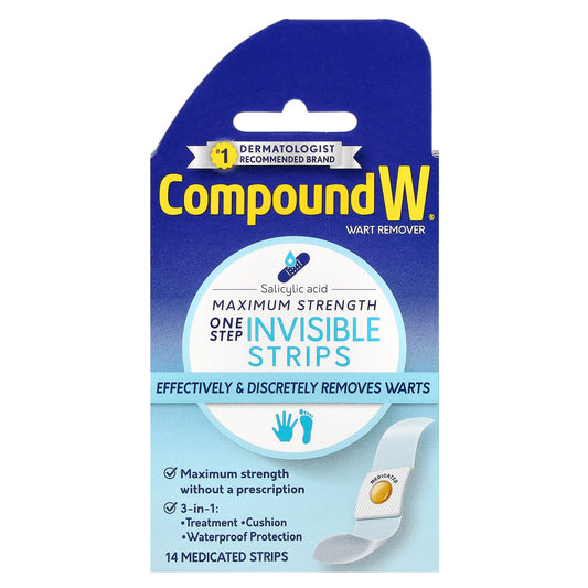 Compound W Wart Remover - Maximum Strength, 14 Medicated Strips - Image 1