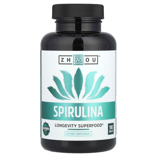 Zhou Nutrition, Spirulina, 180 Tablets - Image 1