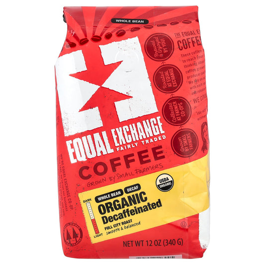 Decaf Organic Coffee, Full City Roast, 12 oz (340g) | Equal Exchange - Image 1