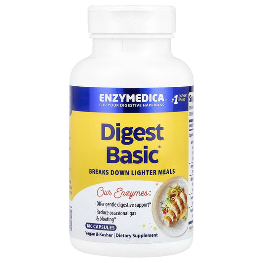 Digestive Health Made Easy - Enzymedica Digest Basic Capsules - Image 1