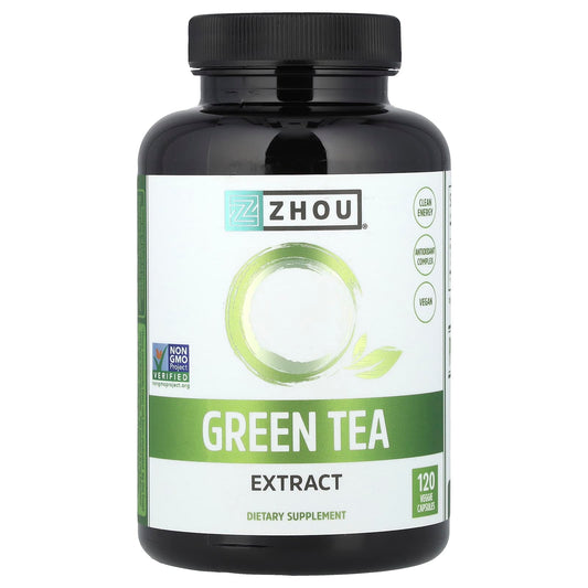 Zhou Nutrition, Green Tea Extract, 500 mg, 120 Veggie Capsules - Image 1