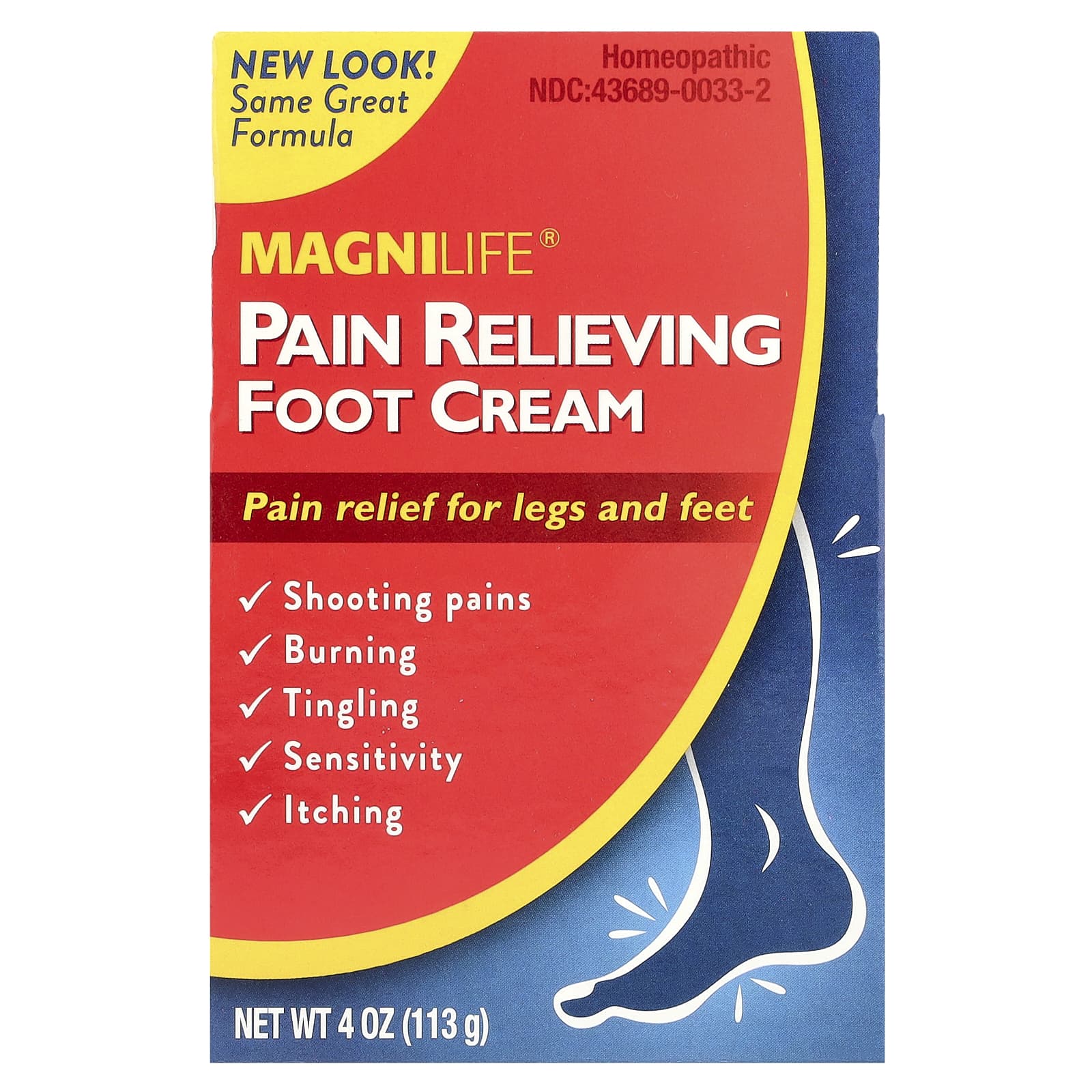 MagniLife, Pain Relieving Foot Cream, 4 oz (113 g) - Image 2