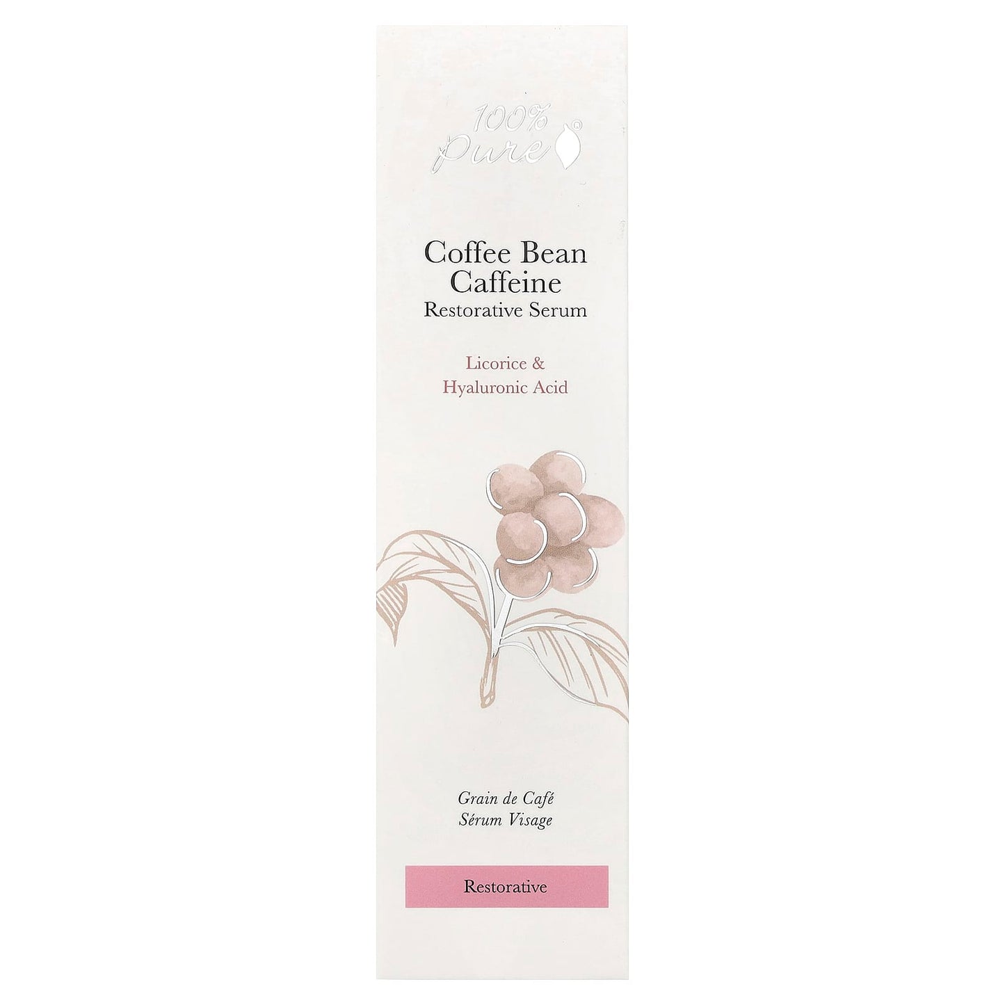 100% Pure, Coffee Bean Restorative Serum, 1 fl oz (30 ml)