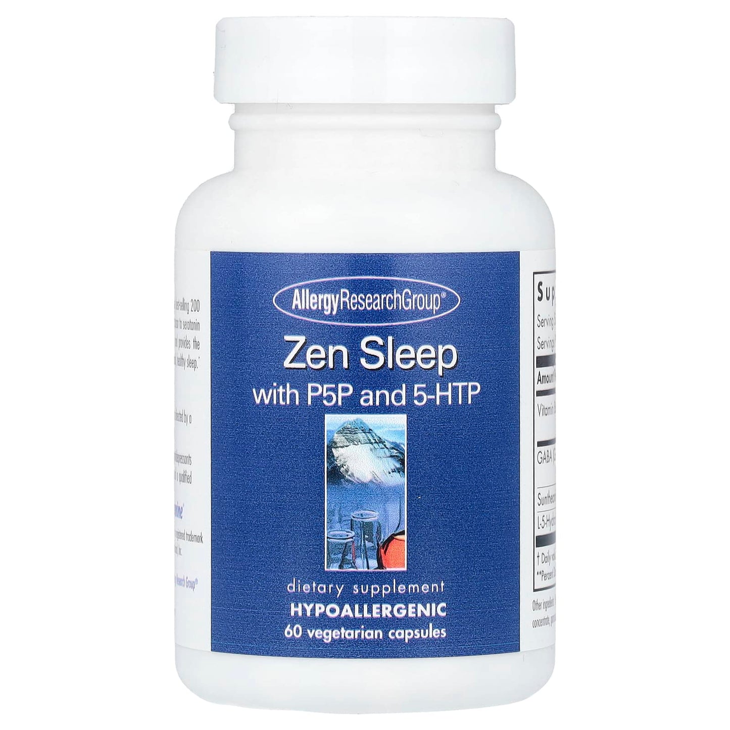 Allergy Research Group Zen Sleep Supplement with L-Theanine and 5-HTP - Image 1