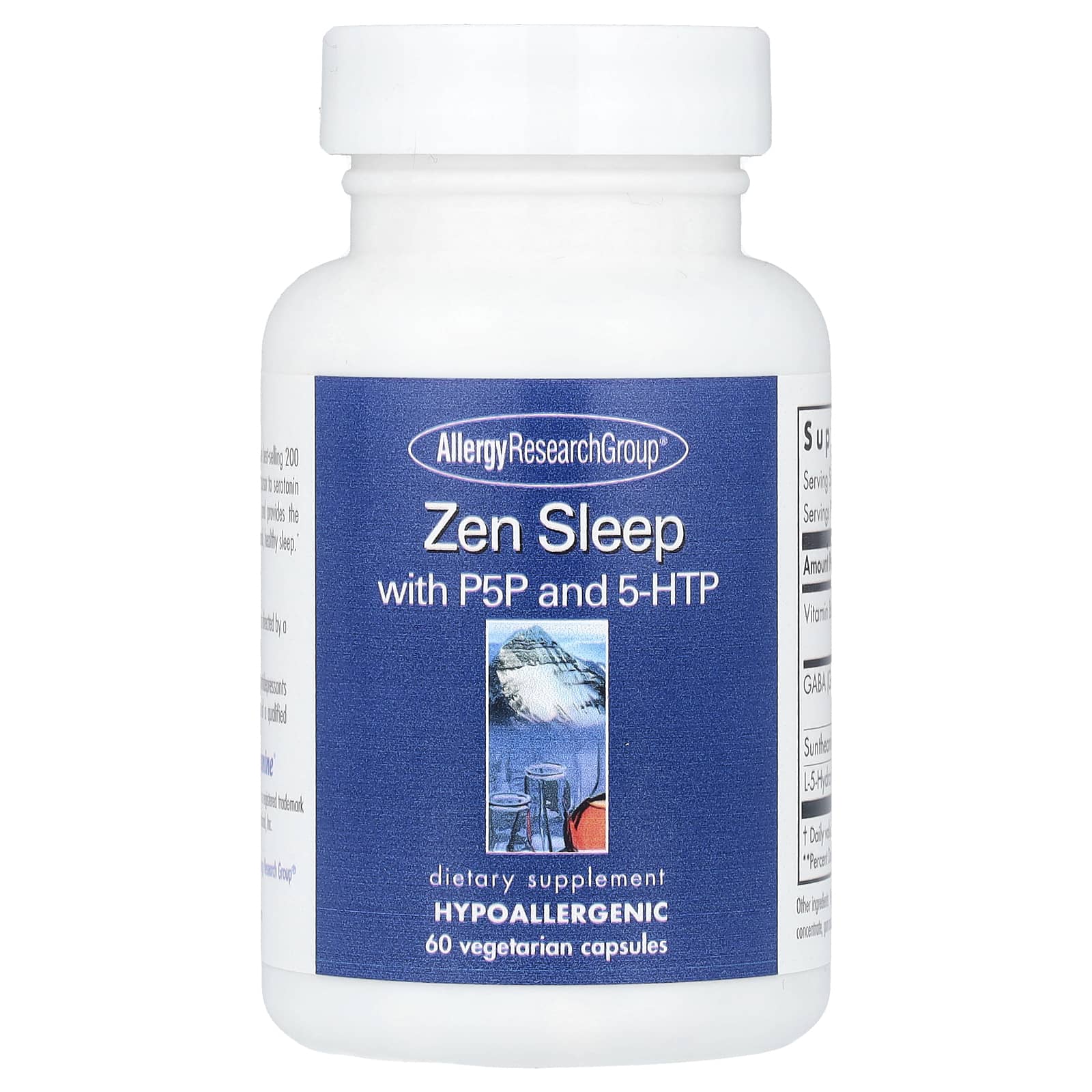 Allergy Research Group Zen Sleep Supplement with L-Theanine and 5-HTP - Image 1
