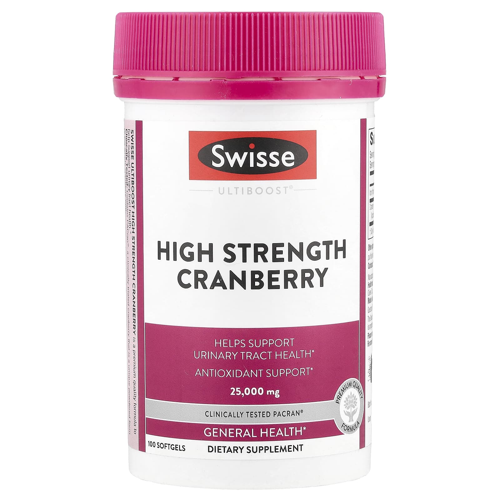 Swisse, Ultiboost®, High Strength Cranberry, 25,000 mg, 100 Softgels - Image 1