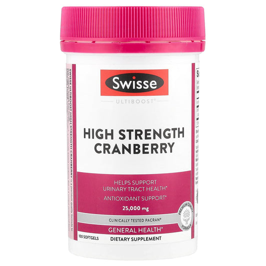 Swisse, Ultiboost®, High Strength Cranberry, 25,000 mg, 100 Softgels - Image 1