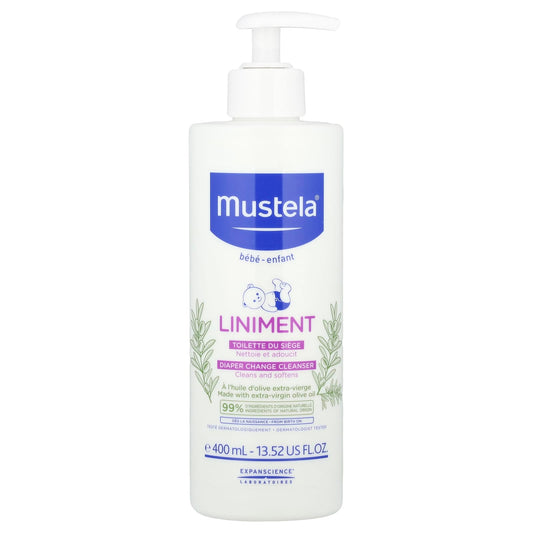 Mustela, Baby, Liniment Diaper Change Cleanser, 13.52 fl oz (400 ml) - Image 1