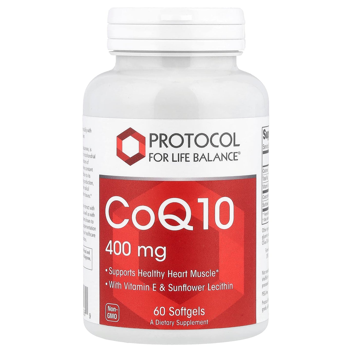 Protocol for Life Balance, CoQ10, 400 mg, 60 Softgels - Image 1