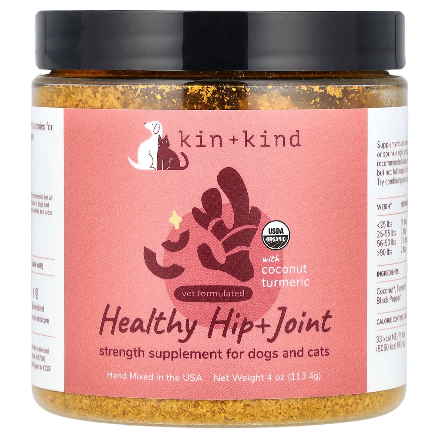 Kin+Kind, Healthy Hip + Joint, For Dogs and Cats, 4 oz (113.4 g) - Image 1