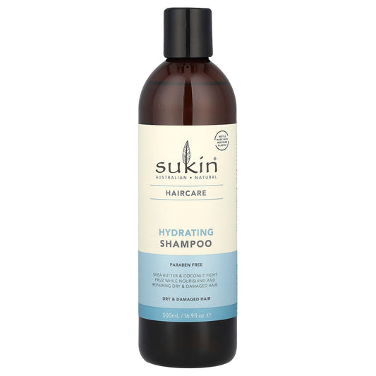 Sukin, Hydrating Shampoo, Dry & Damaged Hair, 16.9 fl oz (500 ml) - Image 1