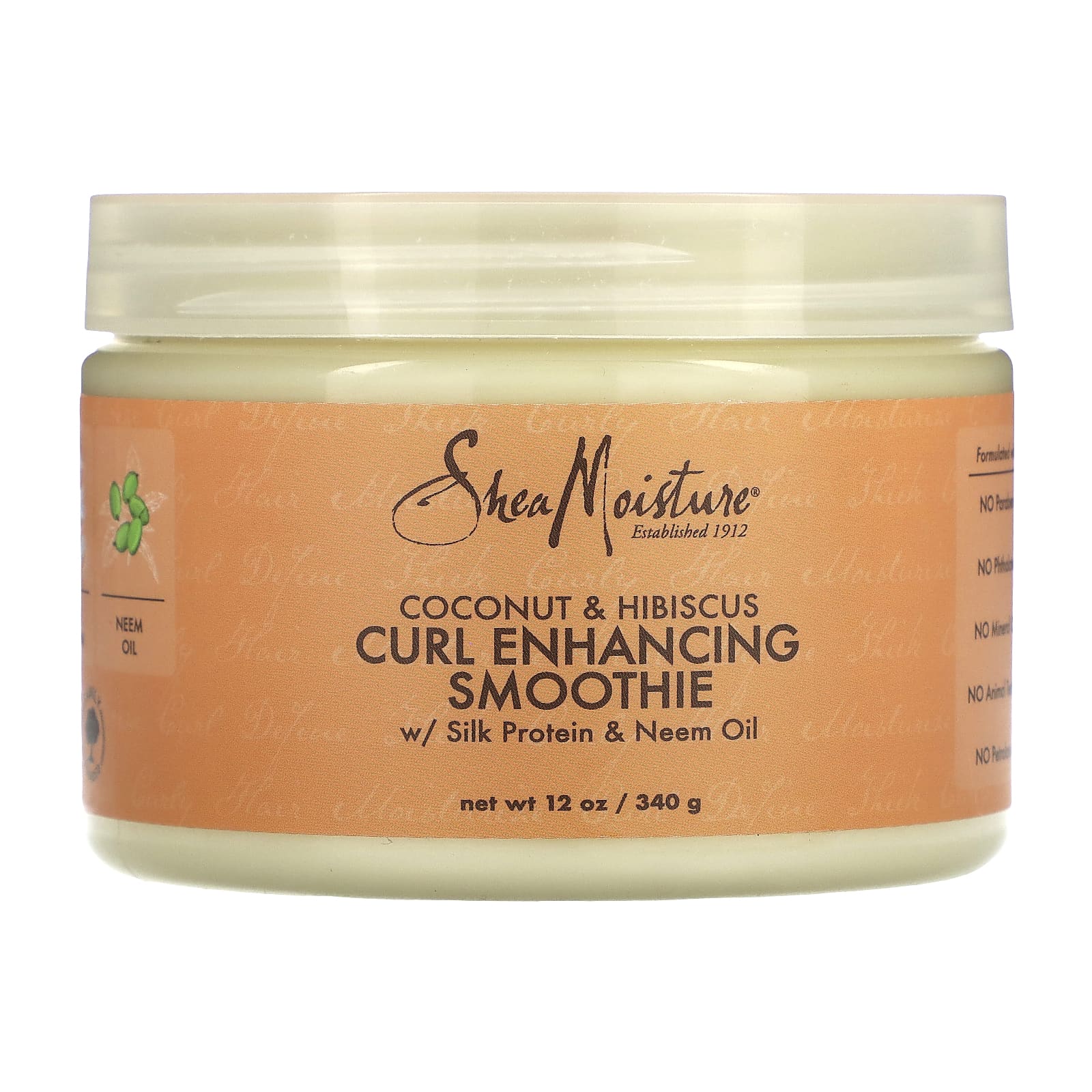 SheaMoisture, Curl Enhancing Smoothie, Coconut & Hibiscus, 12 oz (340 g) - Image 1