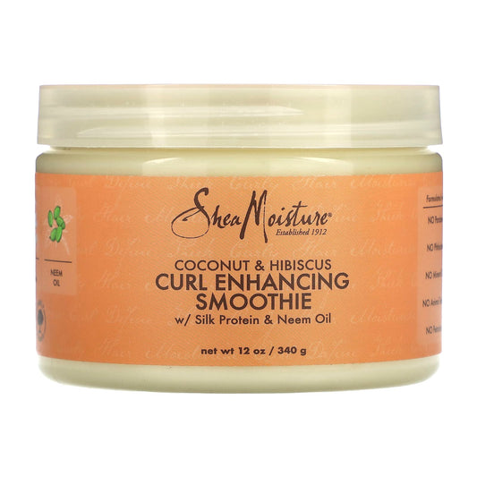 SheaMoisture, Curl Enhancing Smoothie, Coconut & Hibiscus, 12 oz (340 g) - Image 1