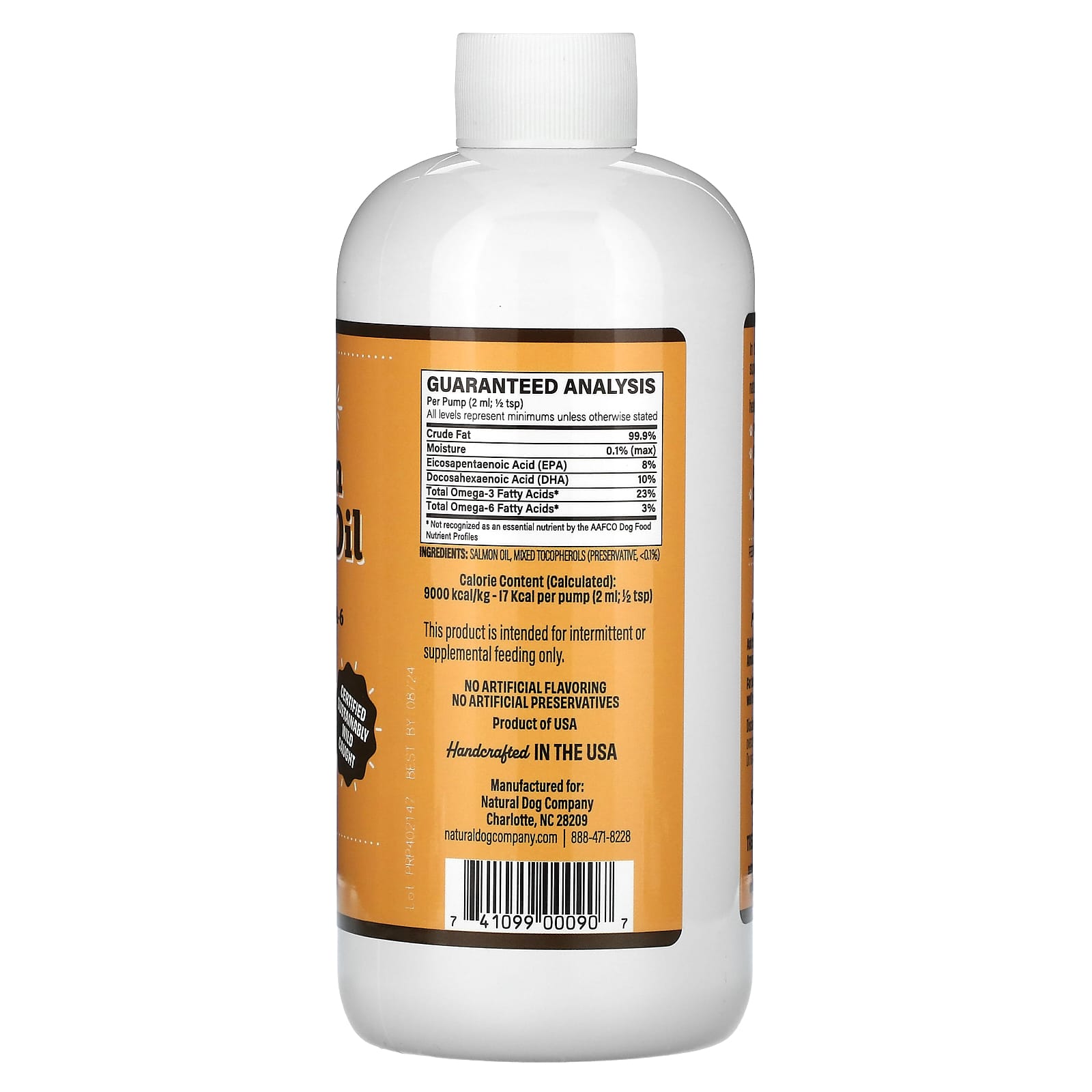 Natural Dog Company, Wild Alaskan Salmon Oil, For Dogs, All Ages, 16 fl oz (473 ml) - Image 2