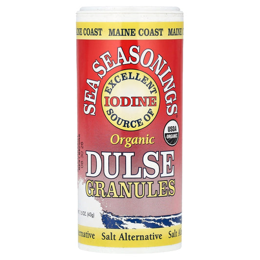 Maine Coast Sea Vegetables, Organic, Sea Seasonings, Dulse Granules, 1.5 oz (43 g) - Image 1