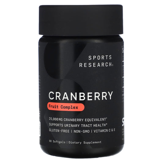 Sports Research, Cranberry Fruit Complex, 90 Softgels - Image 1