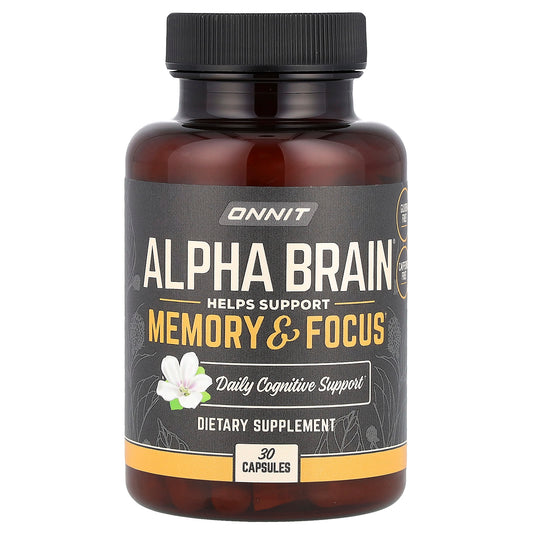 Onnit, Alpha Brain®, 30 Capsules