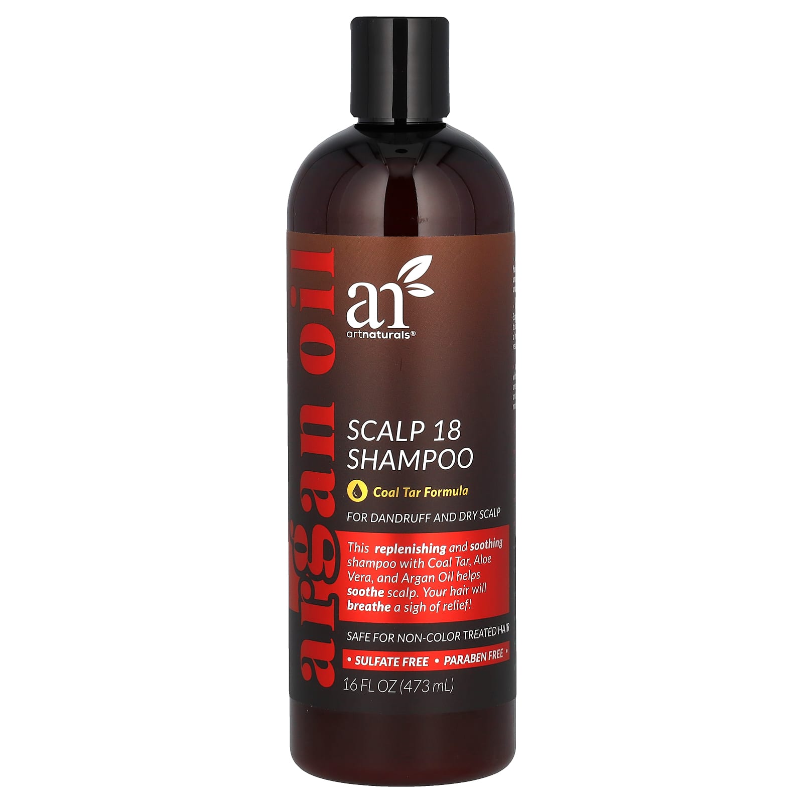 Coal Tar Shampoo for Dry Scalp & Dandruff Relief by artnaturals - Image 1