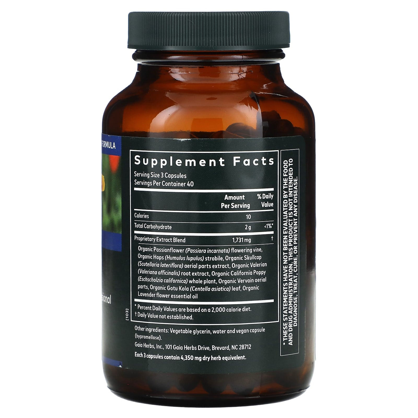 Gaia Herbs Sound Sleep - 120 Vegan Liquid Phyto-Caps - Image 2