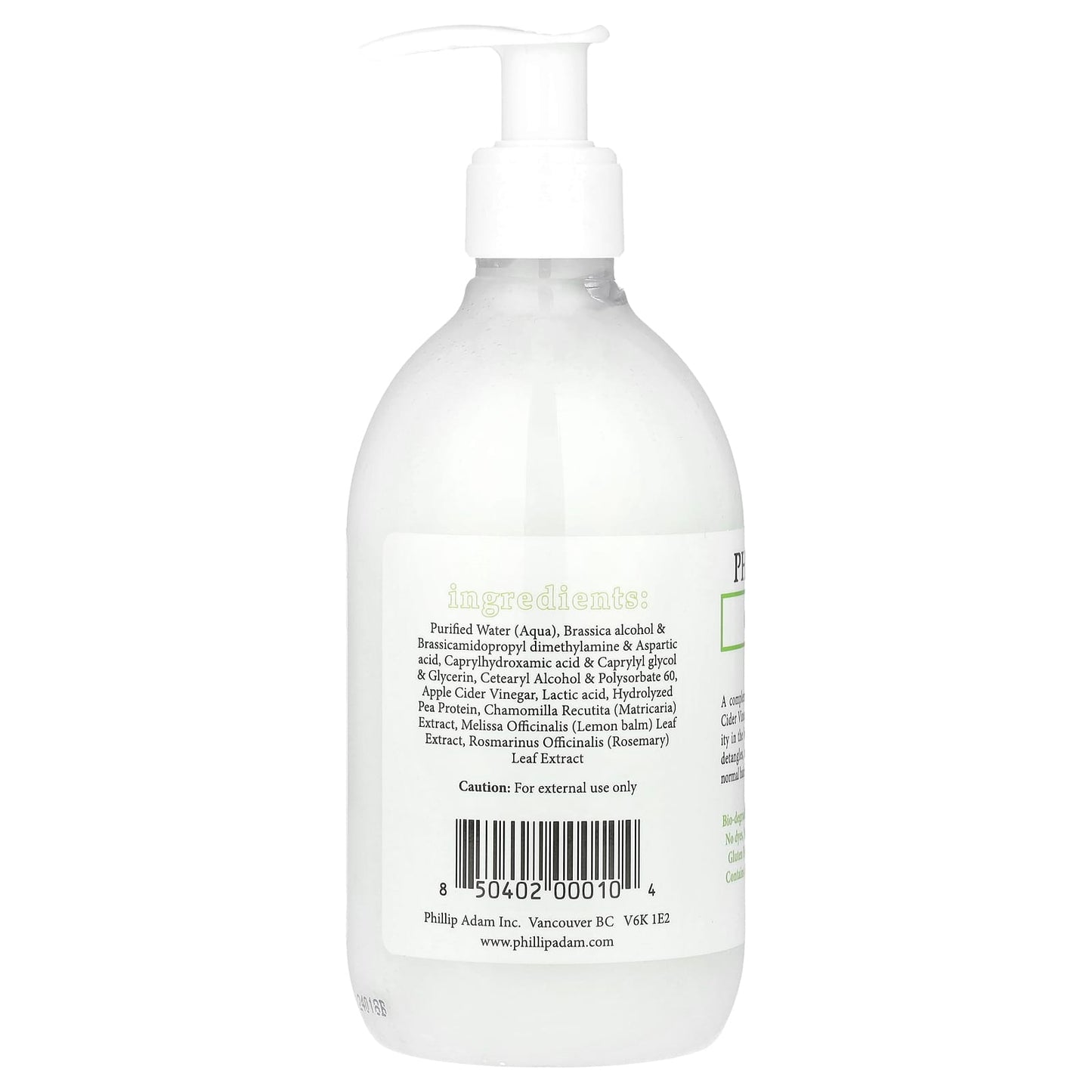 Phillip Adam, Conditioner, Fragrance Free, 12 fl oz (355 ml) - Image 2