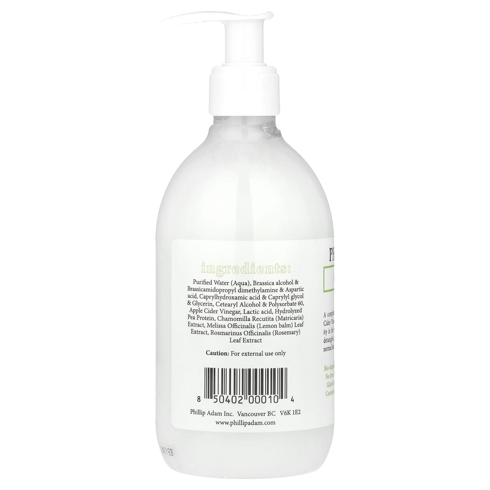 Phillip Adam, Conditioner, Fragrance Free, 12 fl oz (355 ml) - Image 2