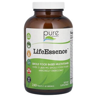 Pure Essence Organic Multivitamin - Whole Food Based Vitamins & Minerals