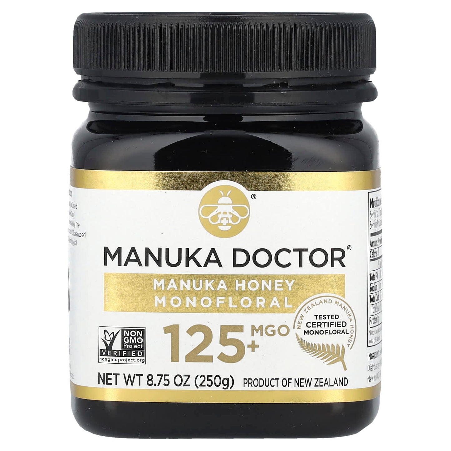 Manuka Doctor, Monofloral Manuka Honey, MGO 125+, 8.75 oz (250 g) - Image 1