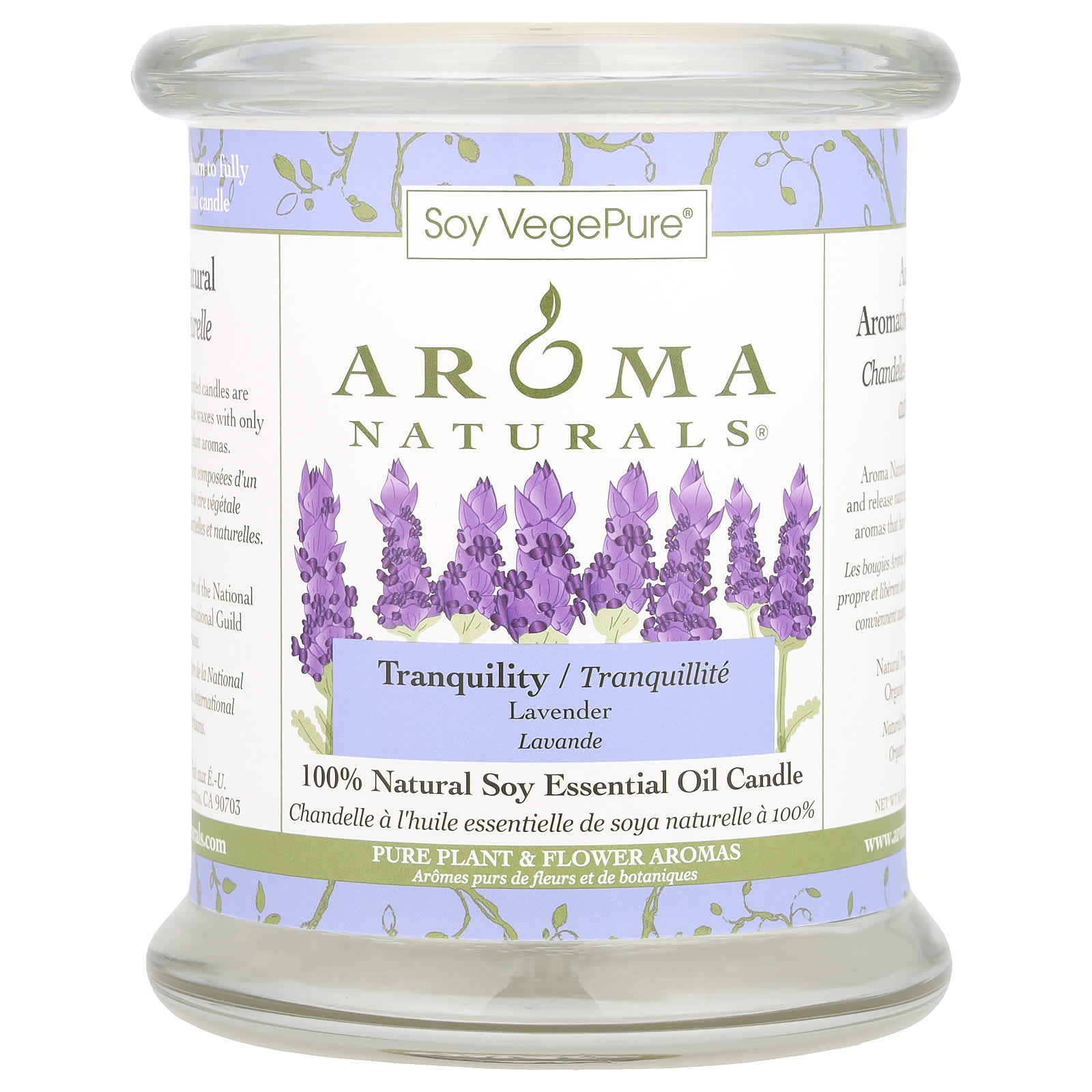 Tranquil Lavender Soy Candle | Natural Essential Oil Soy Wax | 45hr Burn - Image 1