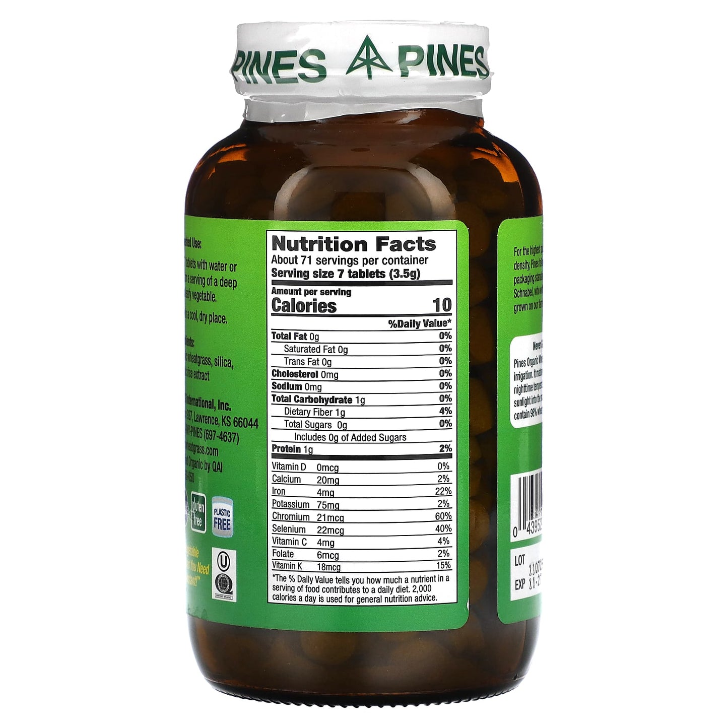 Pines International, Wheat Grass, 500 Tablets - Image 2