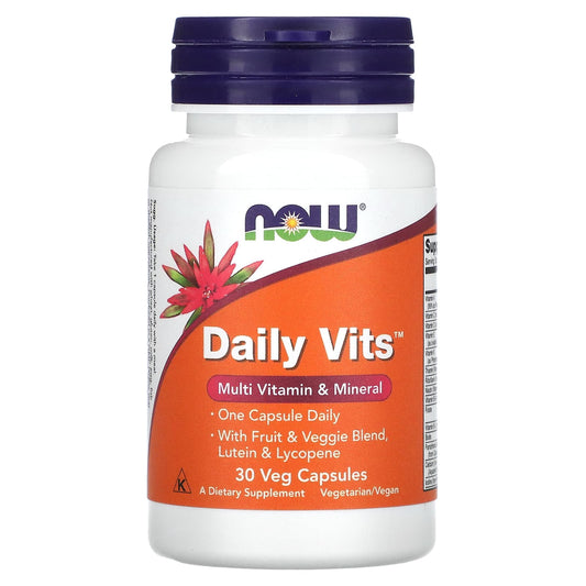 NOW Foods, Daily Vits, 30 Veg Capsules - Image 1