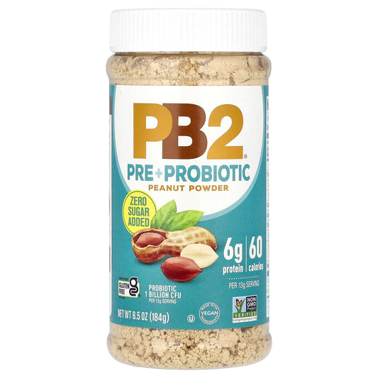 PB2 Foods, Pre + Probiotic Peanut Powder, 6.5 oz (184 g) - Image 1