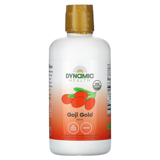 USDA Organic Goji Gold Juice 32 oz (946 ml) by Dynamic Health - Image 1
