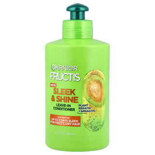 Garnier Fructis Sleek & Shine Leave-In Conditioner, Up to 3 Days Frizz Control
