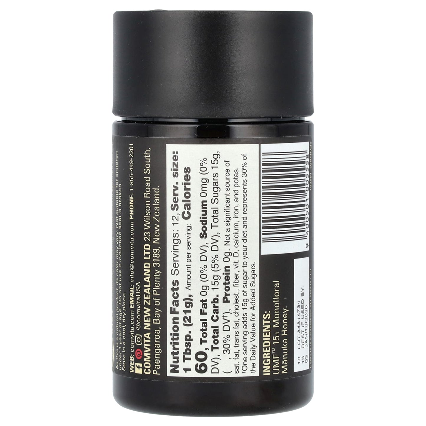 Comvita UMF 15+ Manuka Honey, 8.8 oz (250 g) - Premium Quality - Image 2