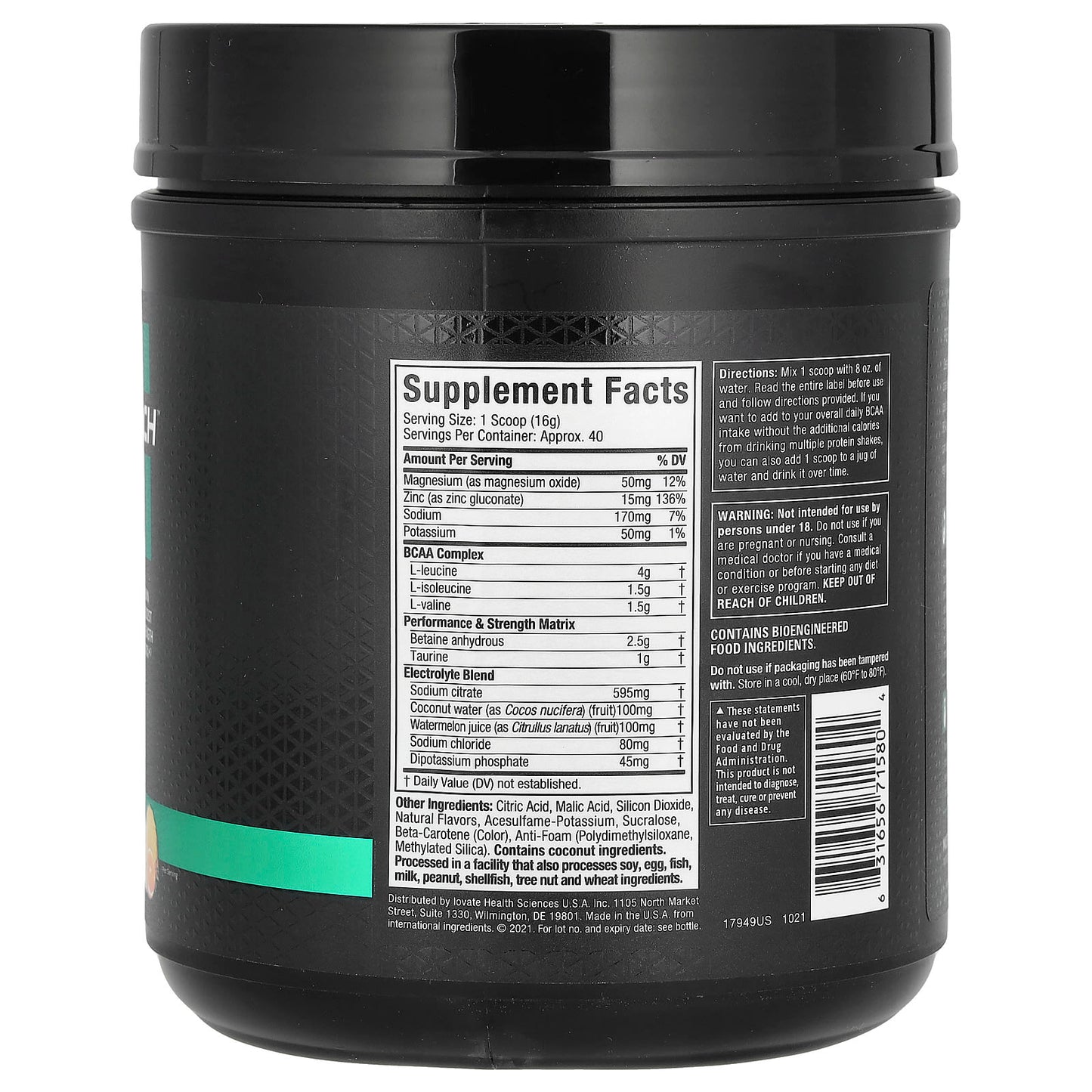 MuscleTech, Amino Build, Tropical Twist, 21.64 oz (614 g) - Image 2