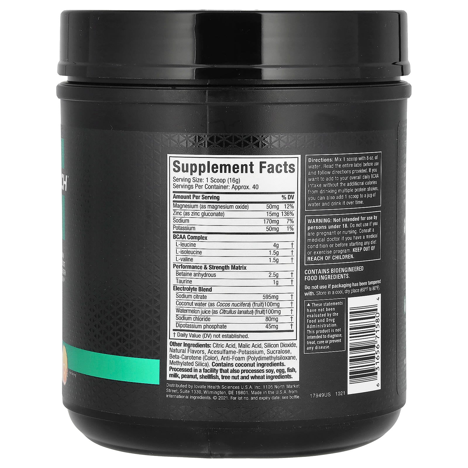 MuscleTech, Amino Build, Tropical Twist, 21.64 oz (614 g) - Image 2