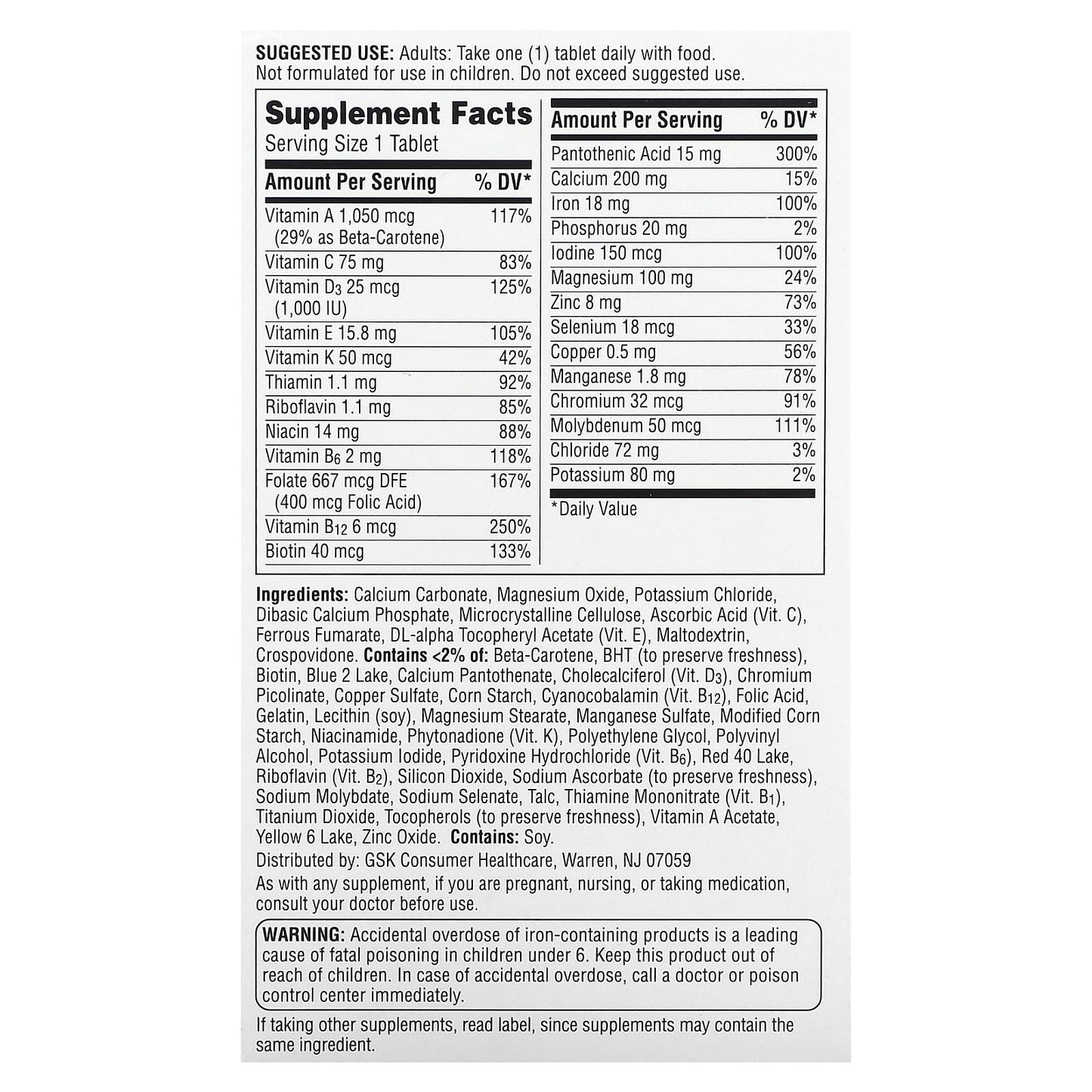 Centrum Women's Multivitamin Supplement, 120 Tablets, Energy, Immunity - Image 2