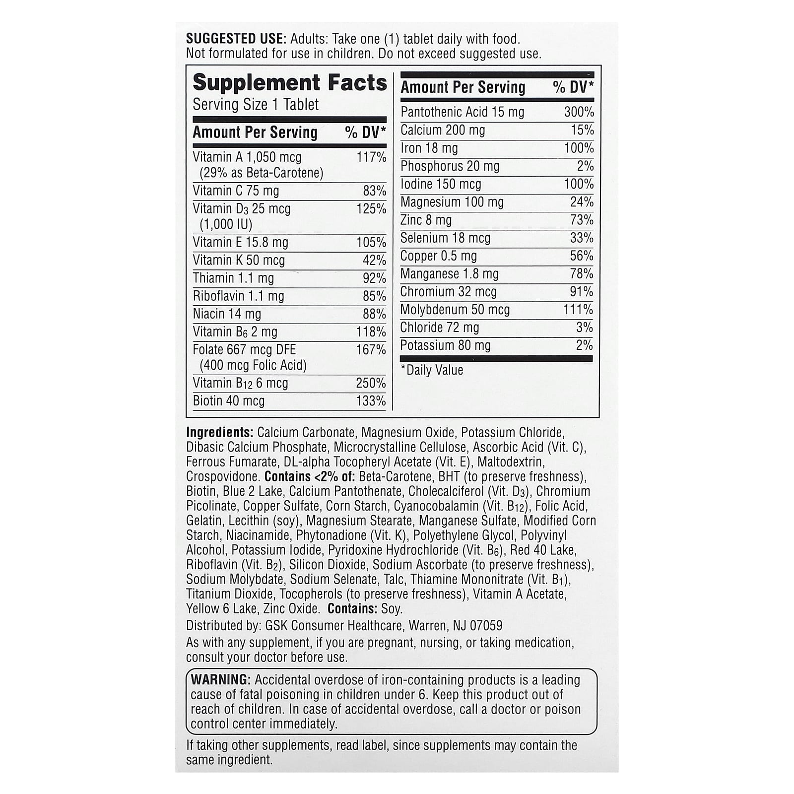 Centrum Women's Multivitamin Supplement, 120 Tablets, Energy, Immunity - Image 2