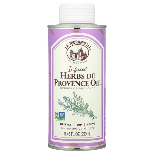 La Tourangelle, Infused Herbs De Provence Oil, Fresh Rosemary and Thyme, 8.45 fl oz (250 ml) - Image 1