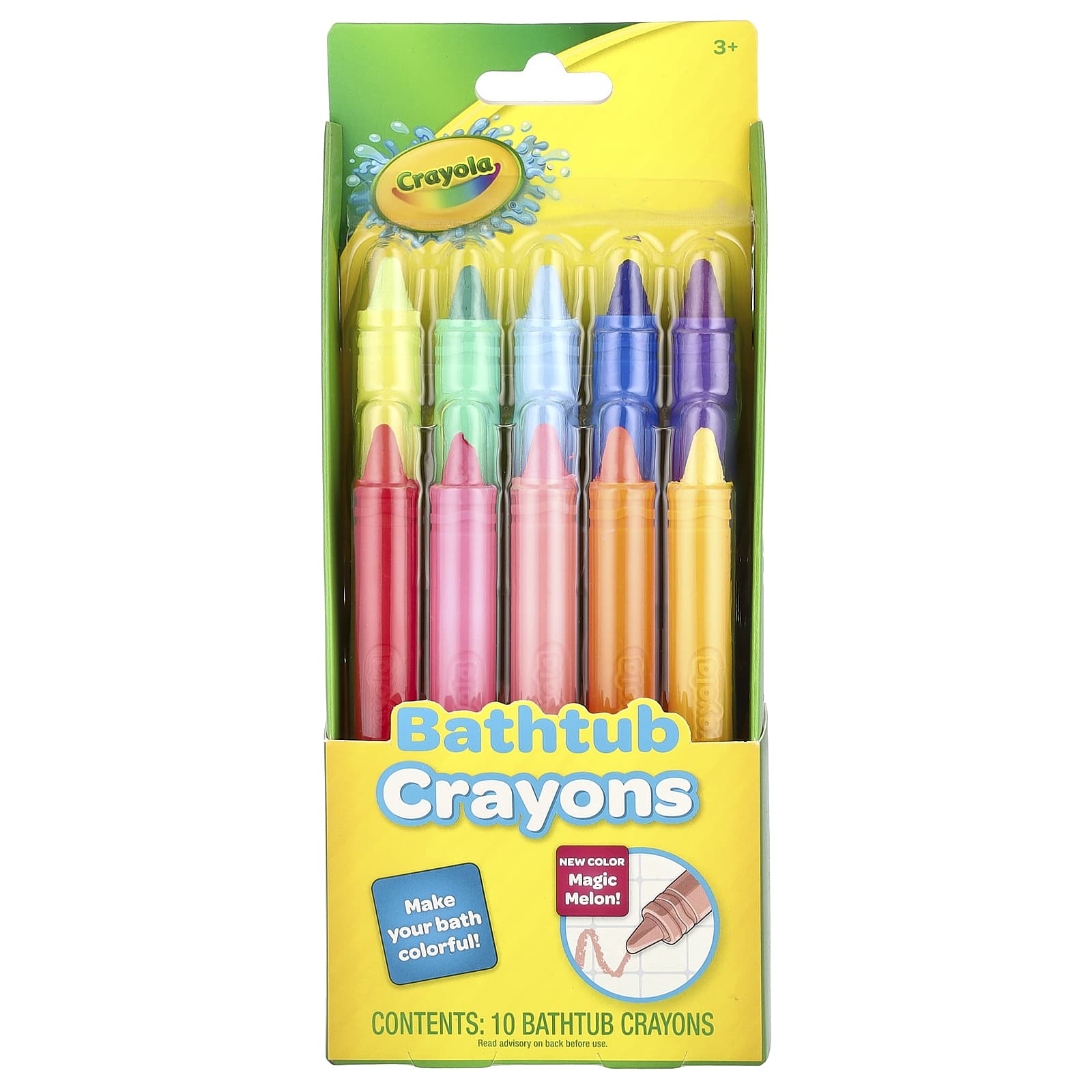 Crayola Bathtub Crayons for Kids, 10 Colors, Ages 3+ - Image 1