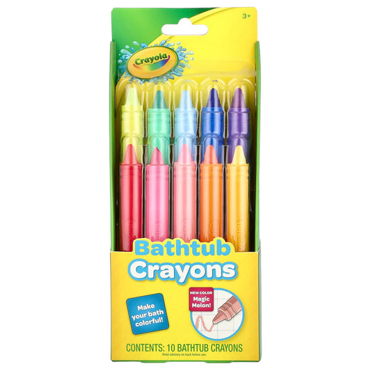 Crayola Bathtub Crayons for Kids, 10 Colors, Ages 3+ - Image 1